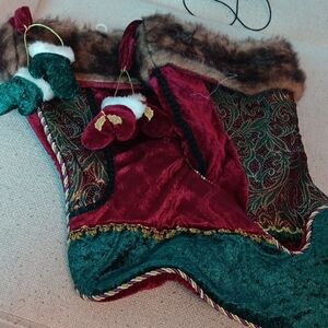 Festive Red and Green Christmas Stockings